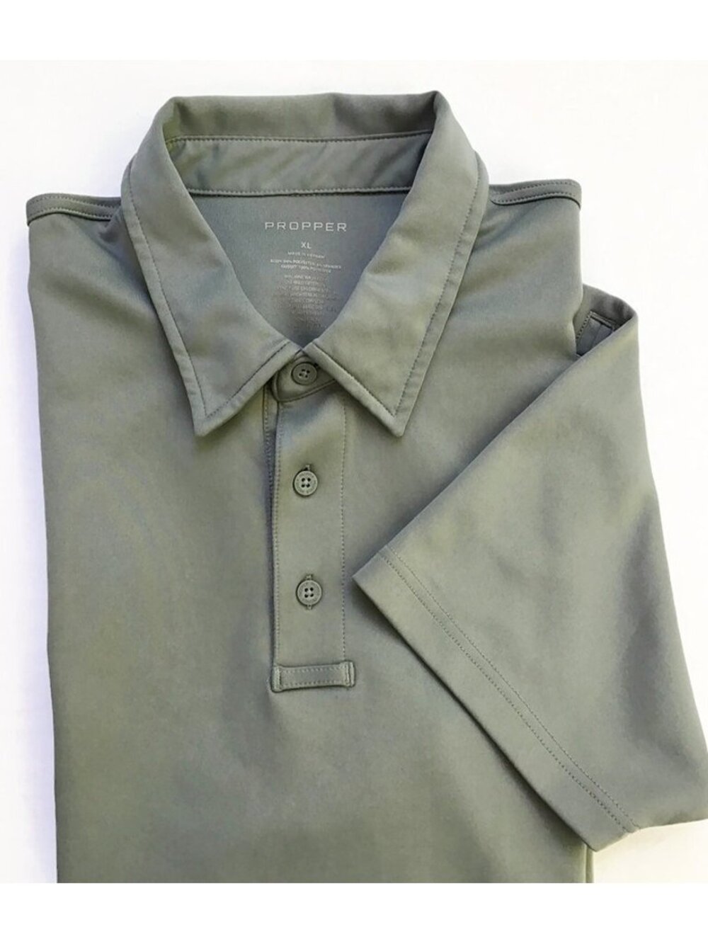 PROPPER Performance Polo Shirt Men's XL Gray Tactical Work Stretch